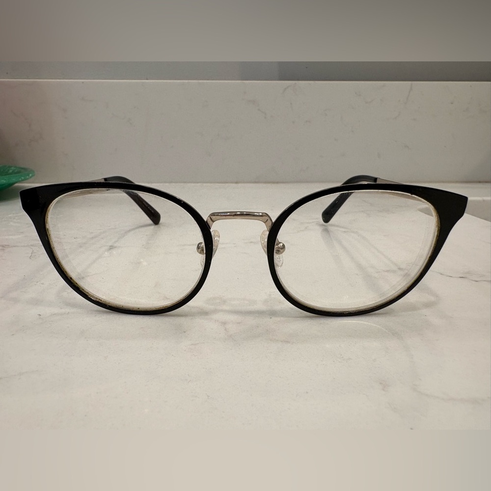 Longchamp Black and Silver Women's Glasses
